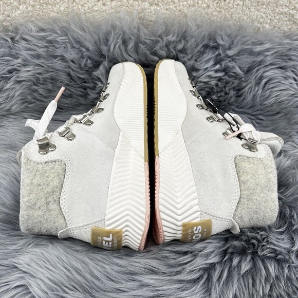 NWOB WOMEN'S SOREL Out-N-About III CONQUEST Boots US SZ 5 EUR 42 CHALK SEASALT - Picture 5 of 8